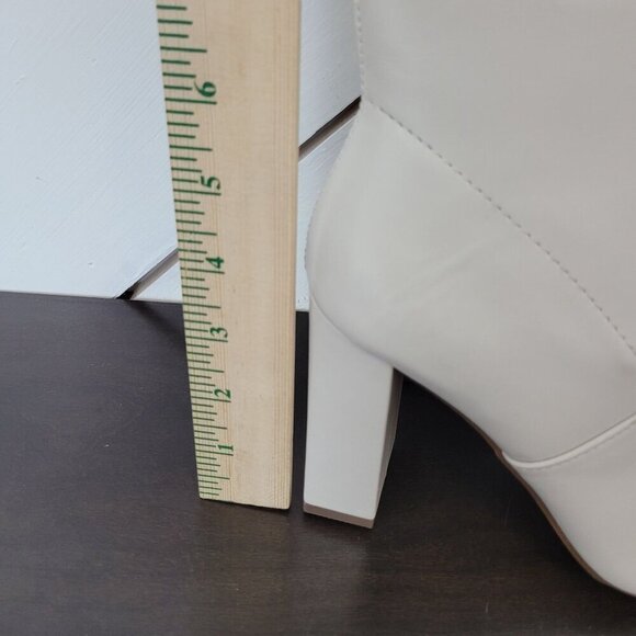 NEW Wild Pair Eileene Pointed Toe Knee High Boots 7M  Bone - Picture 3 of 9